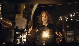 The Sorcerer's Apprentice movie scene with Nicolas Cage
