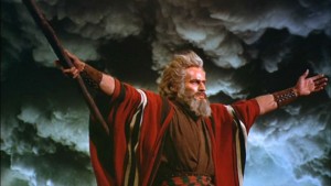 The Ten Commandments movie scene