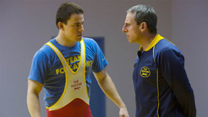 Channing Tatum (l.) and Steve Carell in Foxcatcher