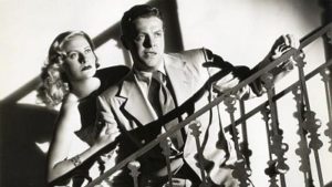 Robert Cummings and Michele Morgan in The Chase