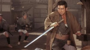 Shintaro Katsu relies on his blade in 1963's Zatoichi on the Road.